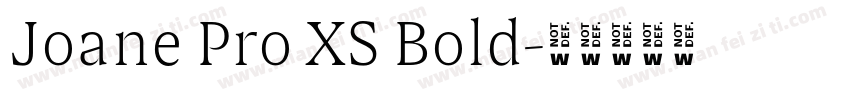 Joane Pro XS Bold字体转换